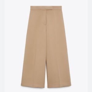 Zara cropped wide leg pants